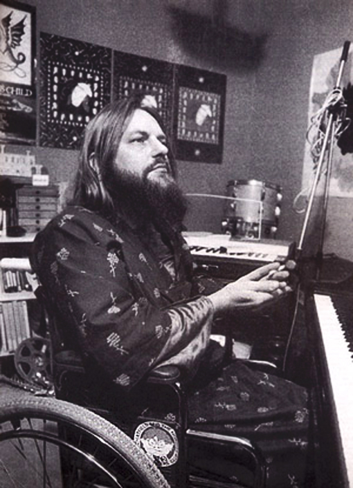 Robert Wyatt en su casa 1976