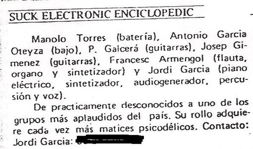 Reseña en Disco Expres 77 (con olvido de Ángel Galcerà)