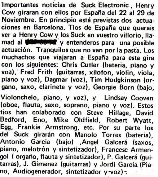 Reseña firmada por Jordi Tardà en Disco Expres