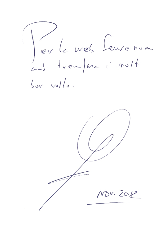 dedicatòria de Jordi Sierra i Fabra