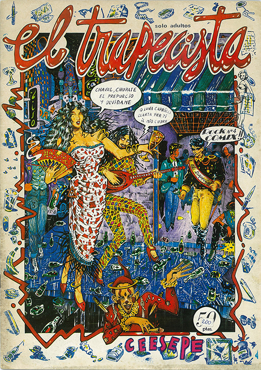 portada el trapecista, Cesepe, Rock Comix