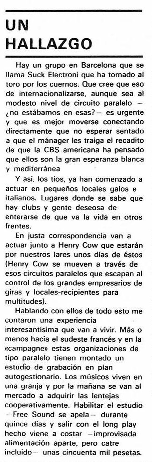 Reseña de Angel Casas. Fotogramas (18-11-77)