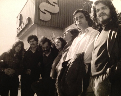 Puerta del Agua en Sonoland (Madrid), Pito, Pepe, JM Esteban, Juani, Pedro, Manolo, Ángel