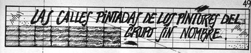 Las calles pintadas de los pintores del grupo sin nombre